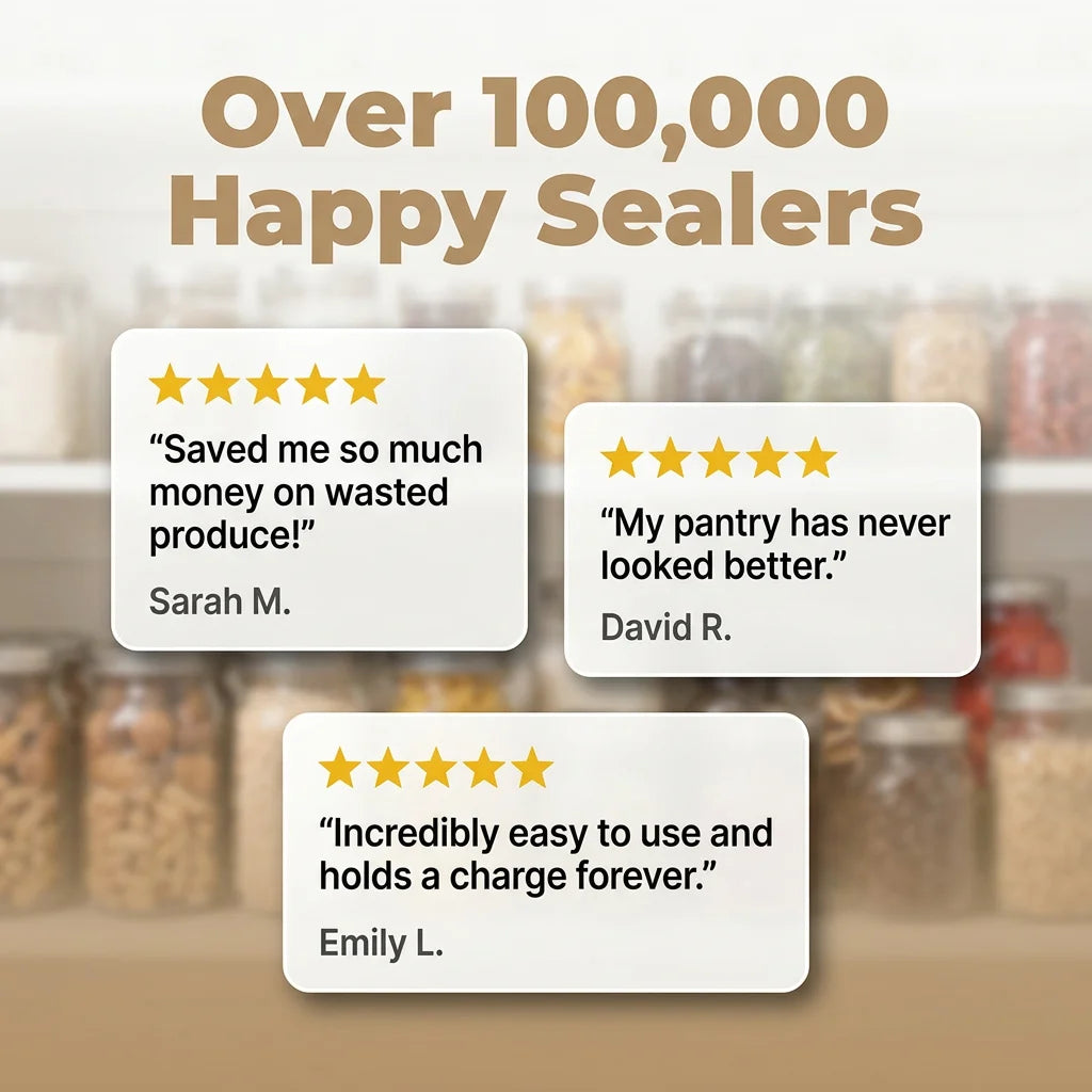 JarGuard™ - Cordless Mason Jar Vacuum Sealer Kit