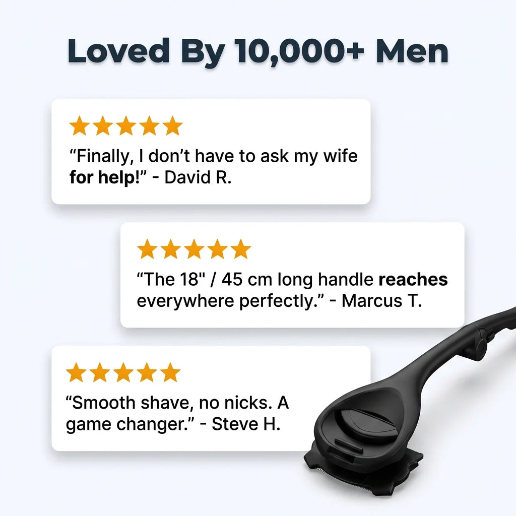 QuickShave™ - Long-Reach Back Hair Shaver