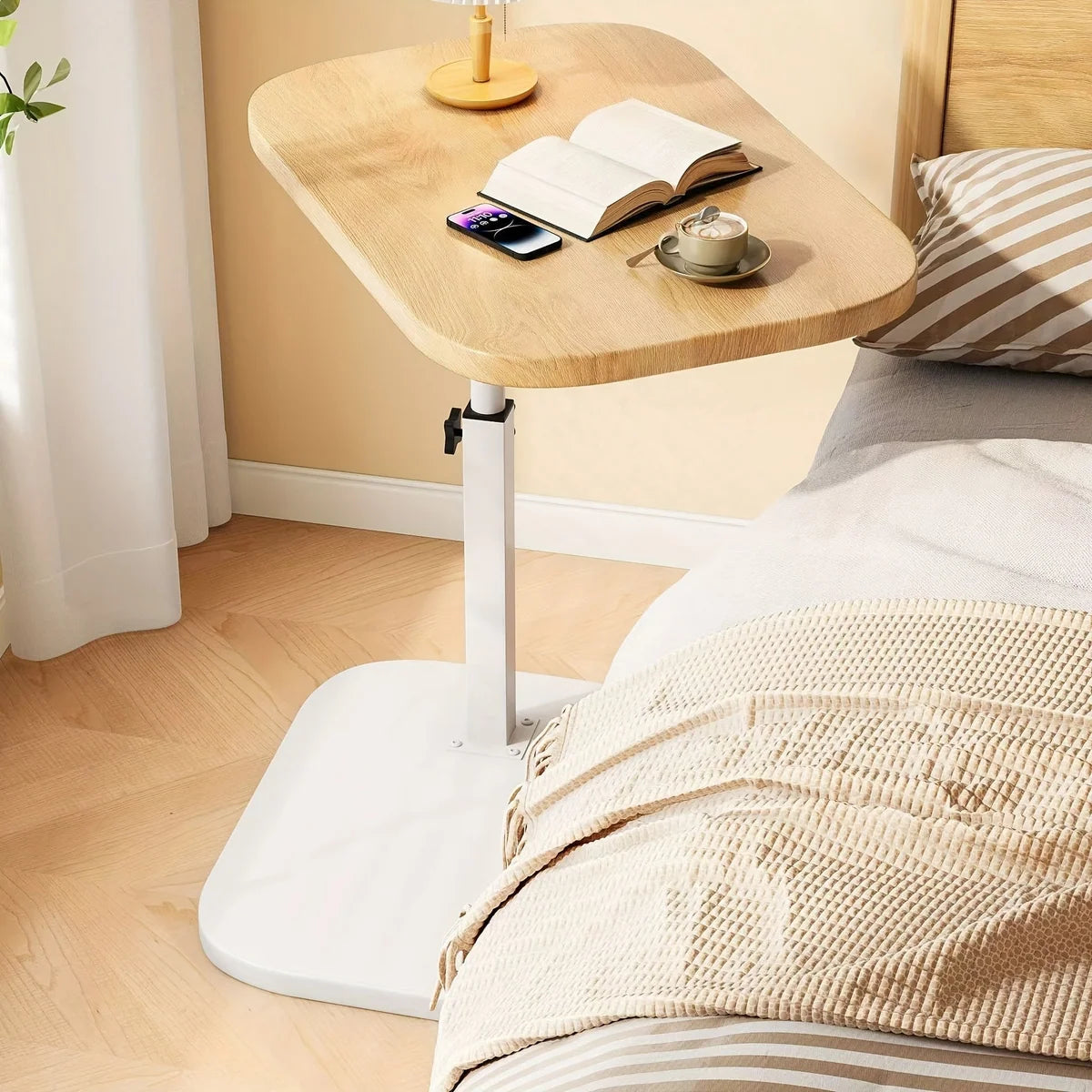 FlexTable™ - Height adjustable side table with rectangular top
