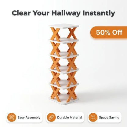 ShoeStack™ - 5-tier vertical space-saving organizer
