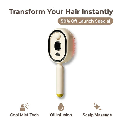 MistBrush™ - Nano Mist Technology for Frizz-Free Hydration