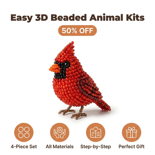 مجموعة حيوانات خرز ثلاثية الأبعاد BeadCraft™