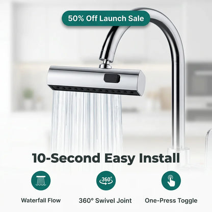SmartFlow™ - Anti-Splash Waterfall Kitchen Faucet