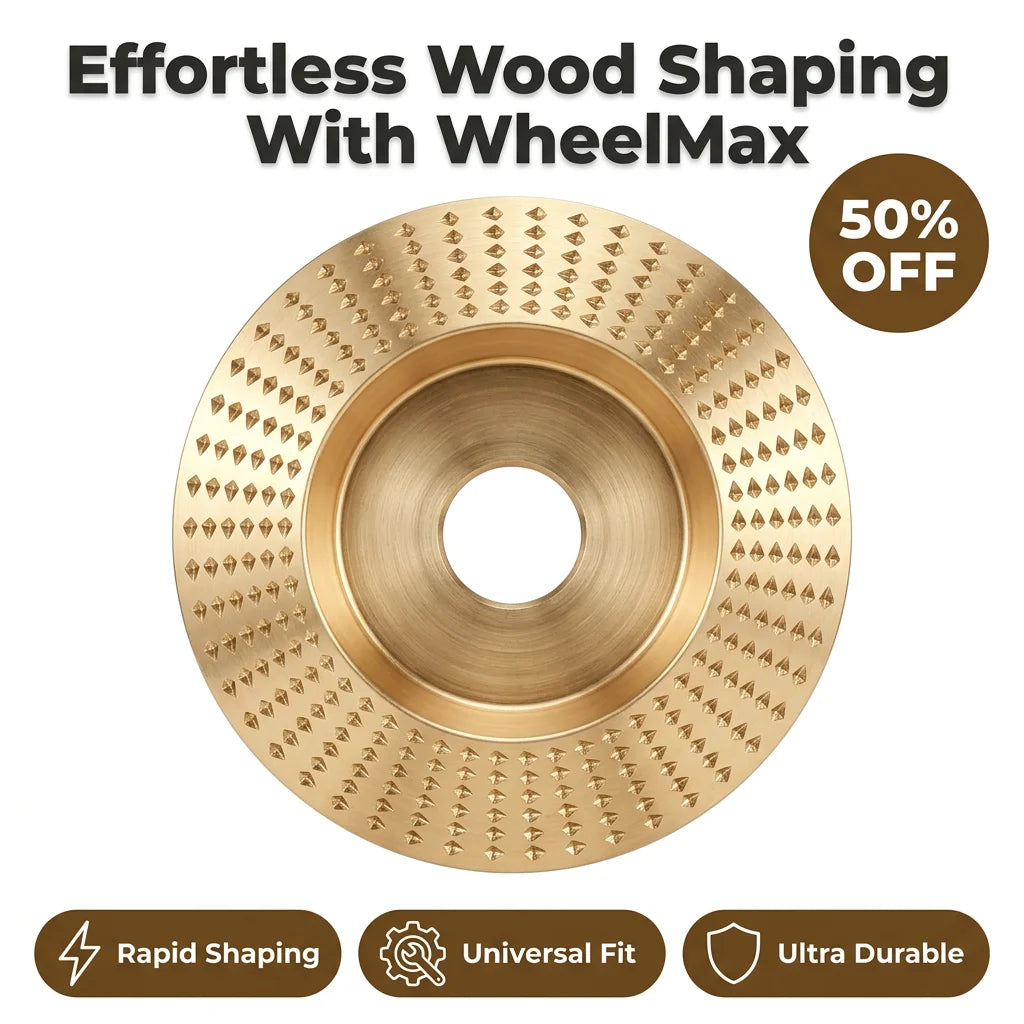 WheelMax™ – Complete Woodworking Set for Cutting, Sanding & Polishing