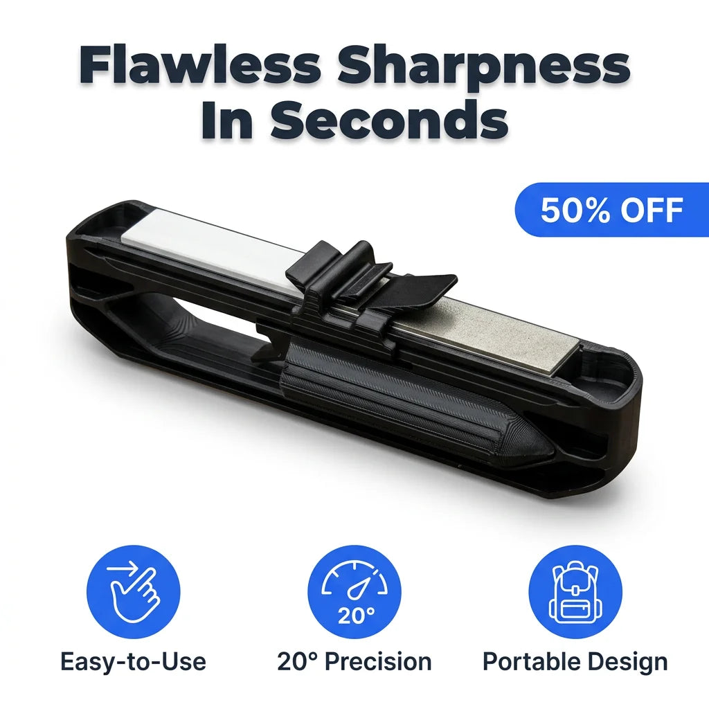 RazorSharp™ - Guided 20-degree angle for a perfect edge