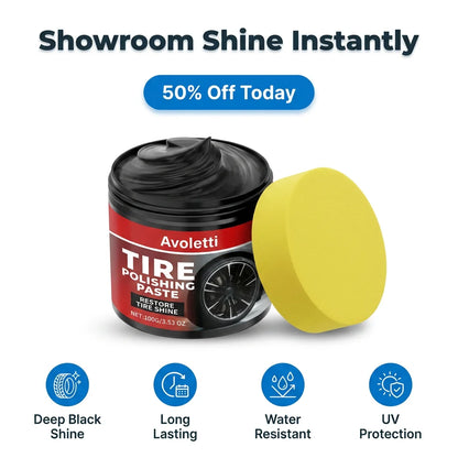TireShine™ BlackRevive - Lucidante per Pneumatici a Lunga Durata e Lucentezza Profonda