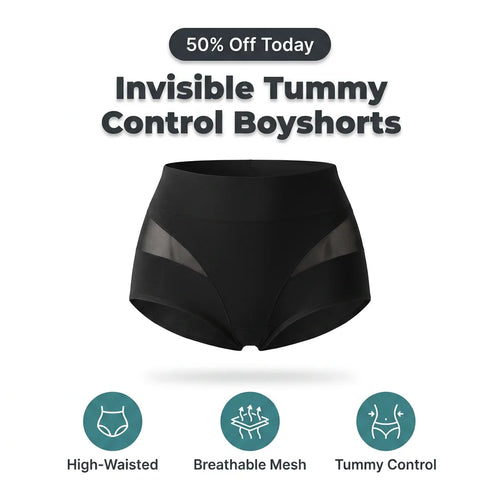 SlimFlex™ - Seamless high-waisted boyshorts with tummy control