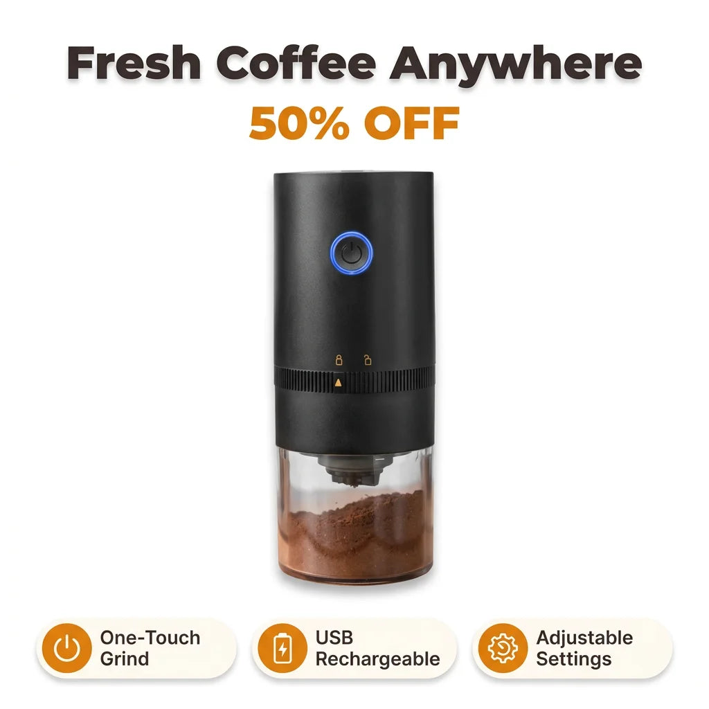 GrindPro™ - Adjustable grind settings for custom brewing perfection