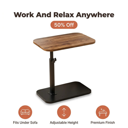 FlexTable™ - Height adjustable side table with rectangular top