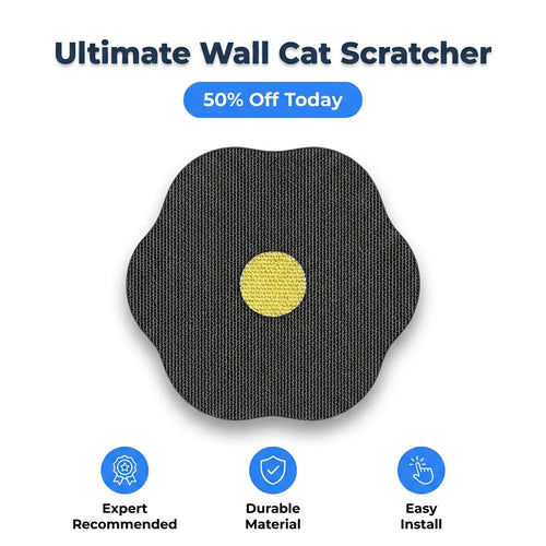ClawShield™ - Stylish Floral Wall-Mounted Cat Scratcher