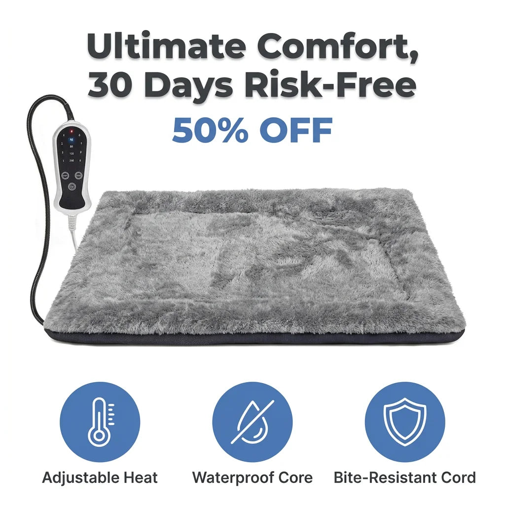 SoftWarm™ - Heated Dog Bed with Adjustable Temperature