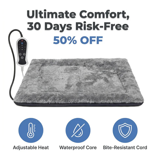 SoftWarm™ - Heated Dog Bed with Adjustable Temperature