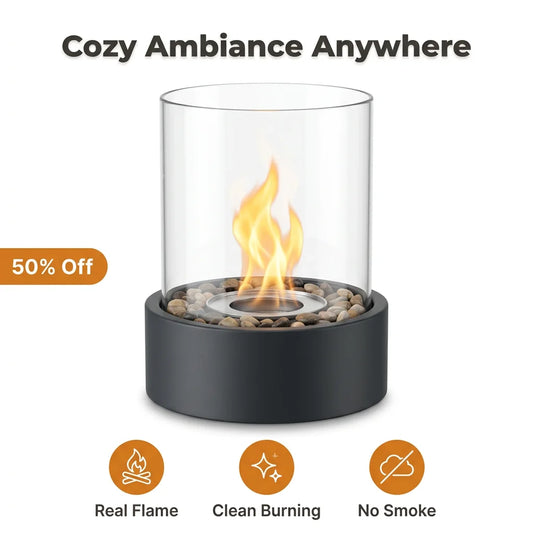 TableFire™ - Compact tabletop fireplace with real dancing flames