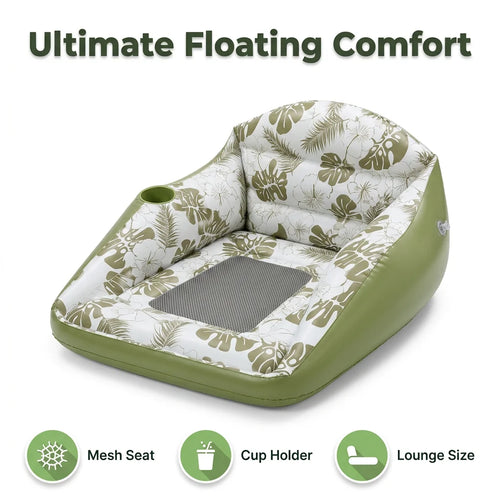 FlexFloat™ - Versatile 3-in-1 pool lounge with ergonomic mesh design