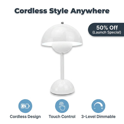 FlexLamp™ - Cordless Retro Touch-Dimming Table Lamp