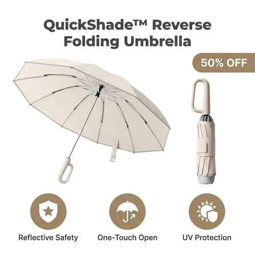 QuickShade™ - Automatic one-touch compact travel umbrella