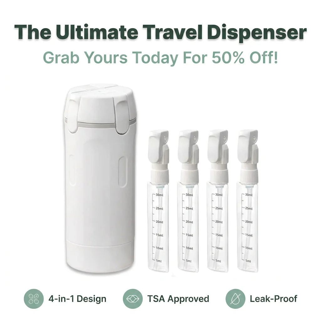 TravelFit™ - Leakproof 4-in-1 Compact Toiletry Dispenser