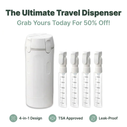 TravelFit™ - Leakproof 4-in-1 Compact Toiletry Dispenser