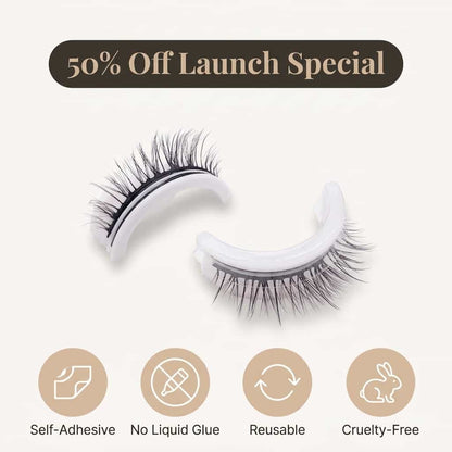 Reusable Self-Adhesive Lashes – Washable & Reusable