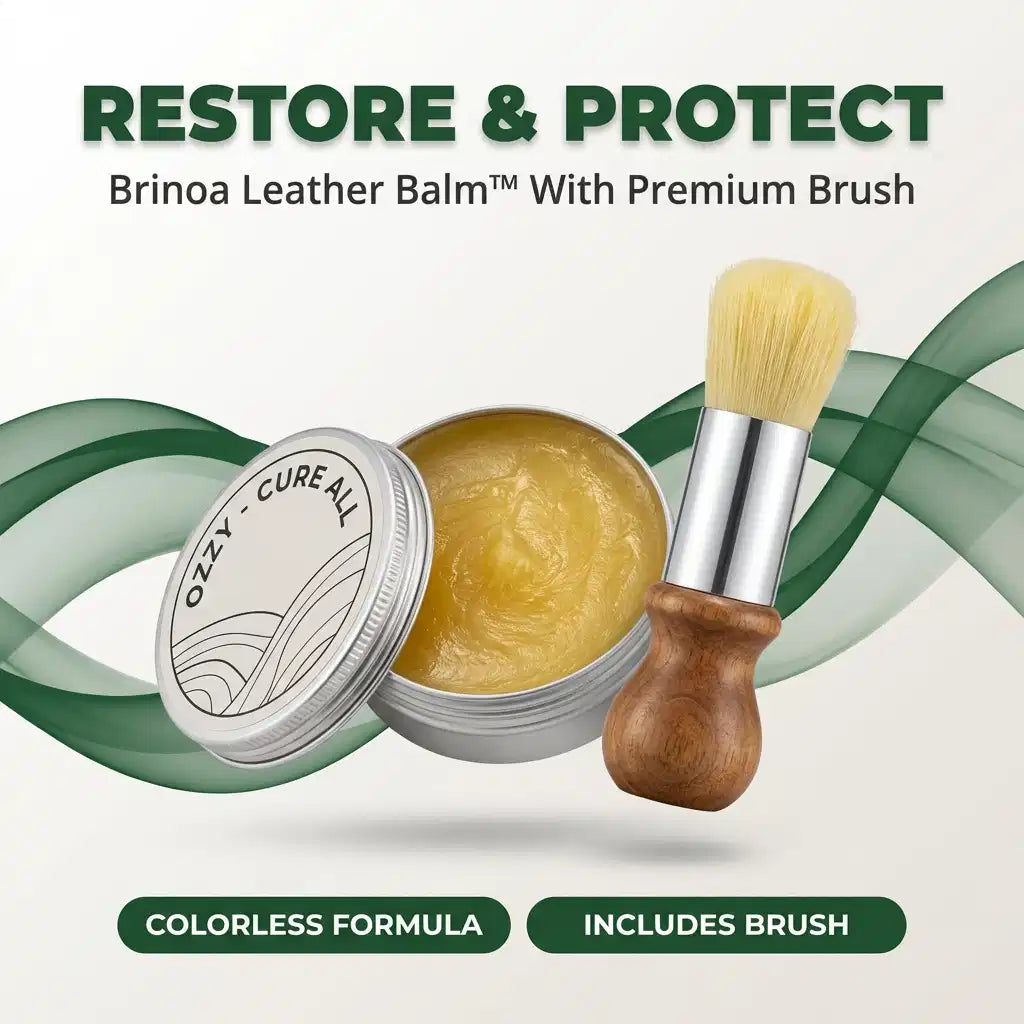 Brinoa Leather Balm - Restores Shine & Prevents Cracks