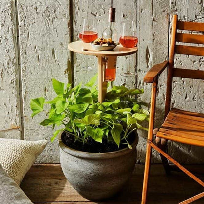 Sammenklappeligt Vin-Picnicbord - Bærbar Snackstation