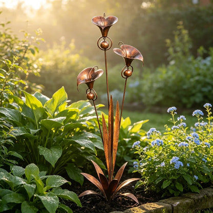 CallaChime™ - Handcrafted garden stake with elegant lily design