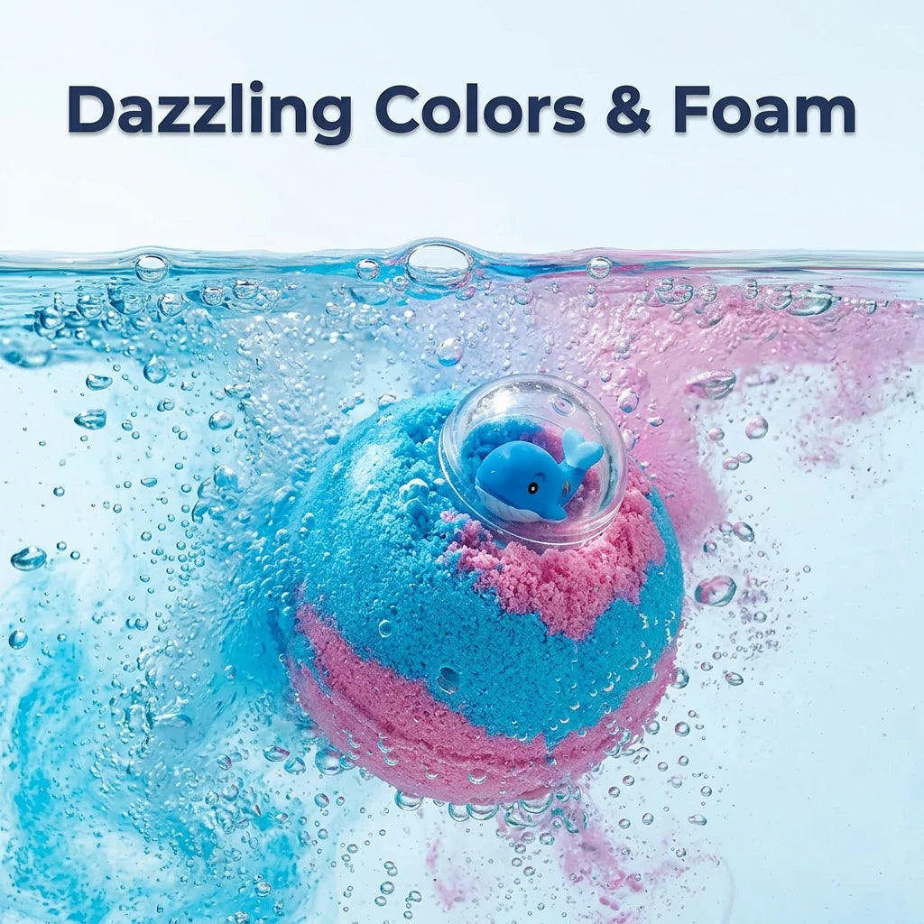 MaxFoam™ - 12-Piece Surprise Bath Bomb Set for Kids