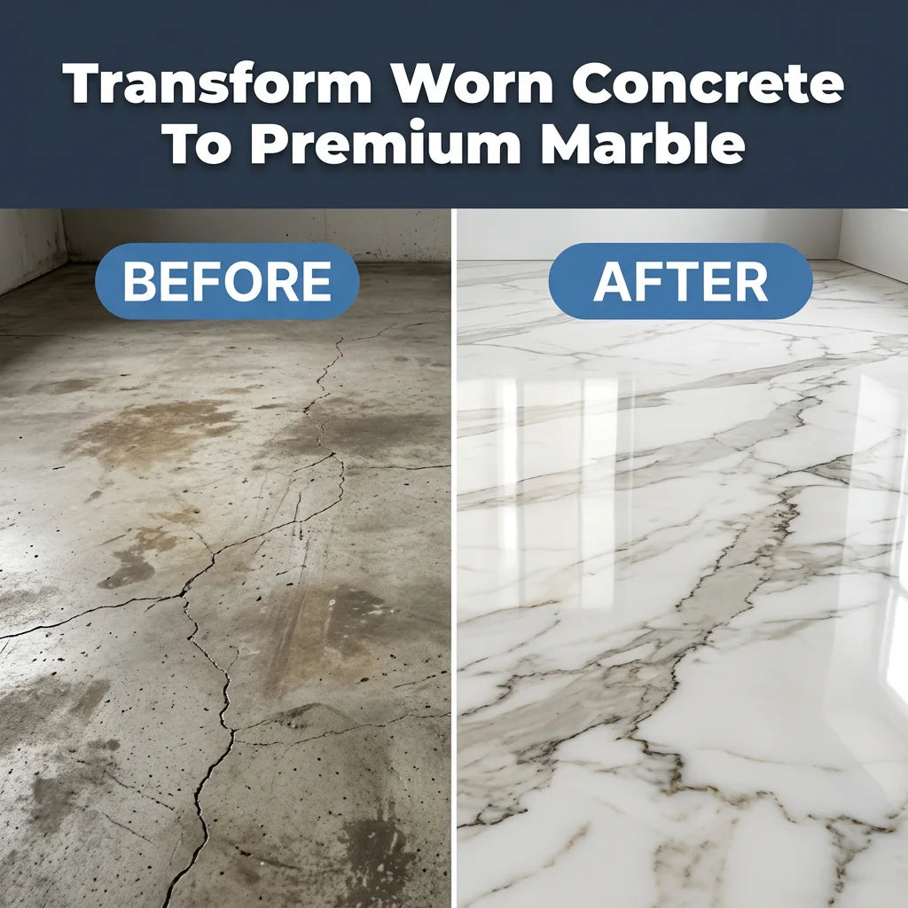 ShineGuard™ - Premium waterproof marble effect epoxy floor coating