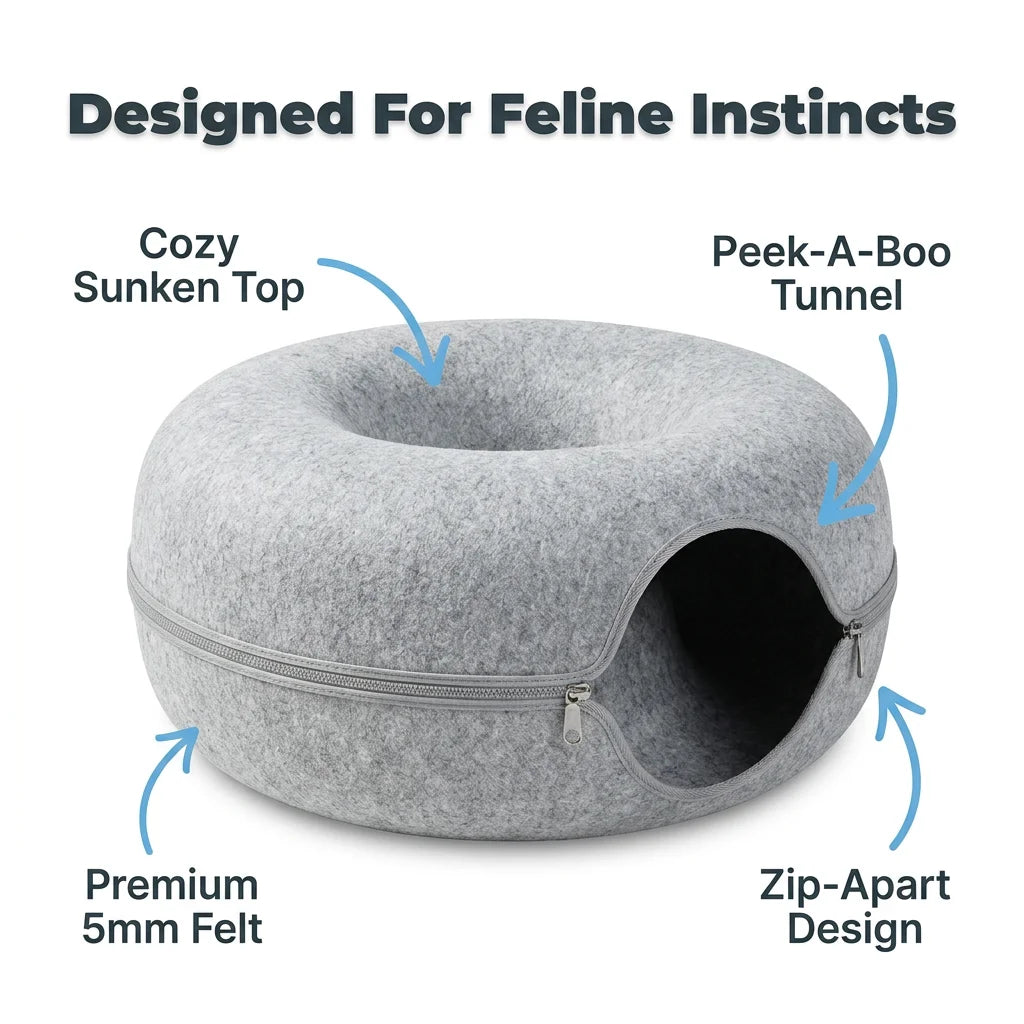 CozyNest™ - Secure hideout and comfortable sanctuary for anxious cats