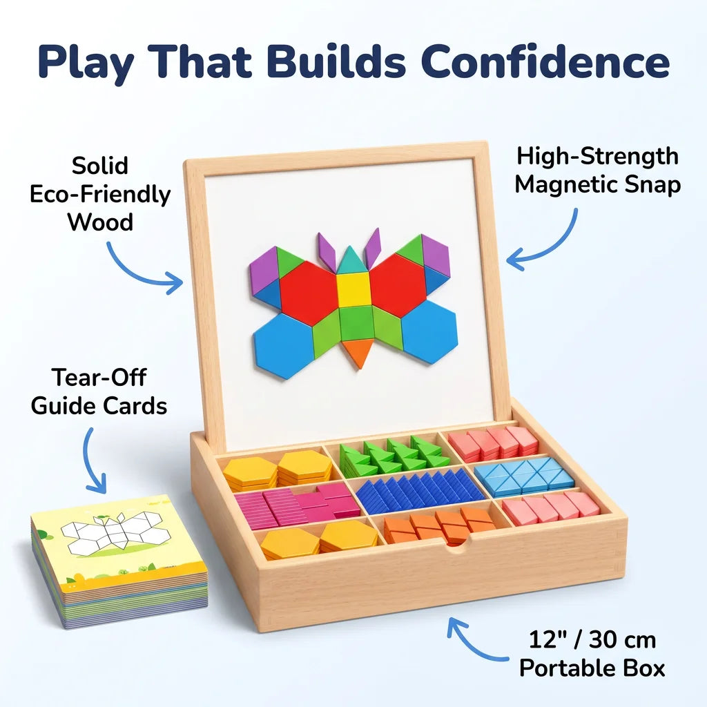 MagBuild™ - Educational Magnetic Blocks for Creative STEM Play