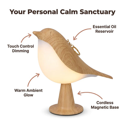 ZenLight™ - Cordless Bird-Shaped Lamp with Aromatherapy Diffuser