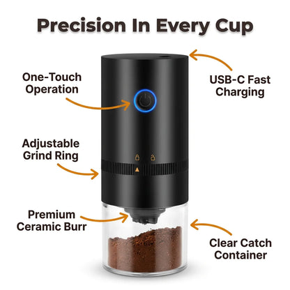 GrindPro™ - Adjustable grind settings for custom brewing perfection
