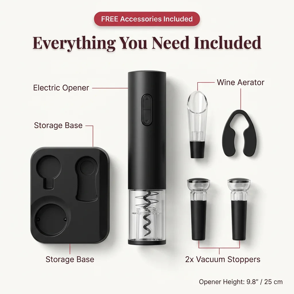 Electric Wine Bottle Opener - One-Touch Wine Opener
