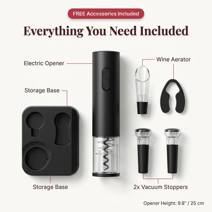 Electric Wine Bottle Opener - One-Touch Wine Opener