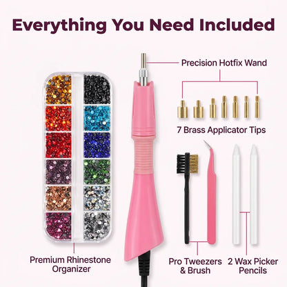SparkleFix™ - 7-in-1 Hotfix Applicator and Rhinestone Embellishment Kit