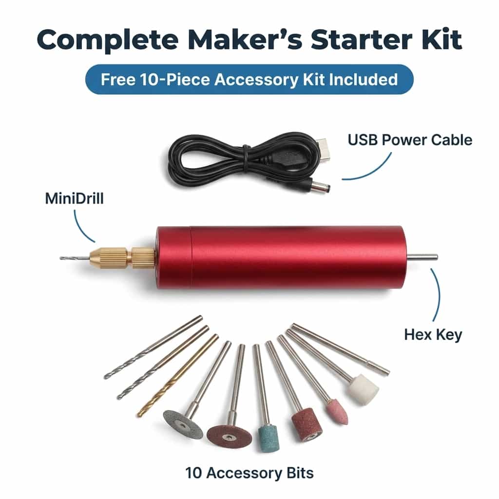 MiniDrill™ - Precision Cordless Craft Tool