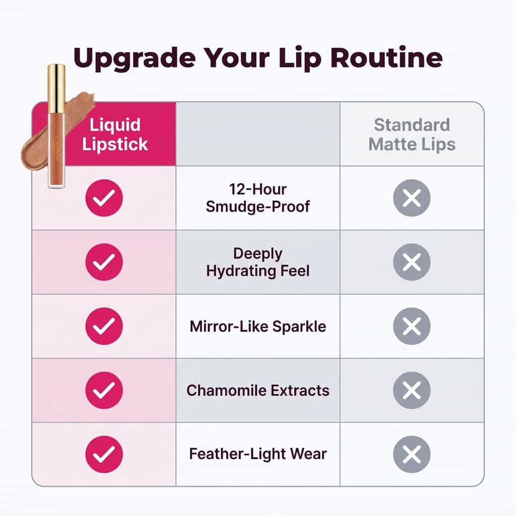 Long-Lasting Liquid Lipstick - All-Day Dazzling Color