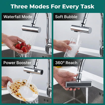 SmartFlow™ - Anti-Splash Waterfall Kitchen Faucet