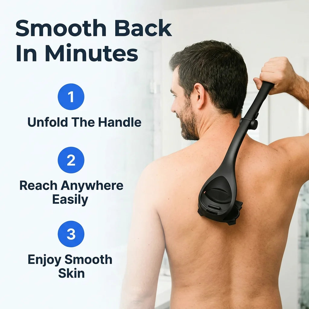 QuickShave™ - Long-Reach Back Hair Shaver