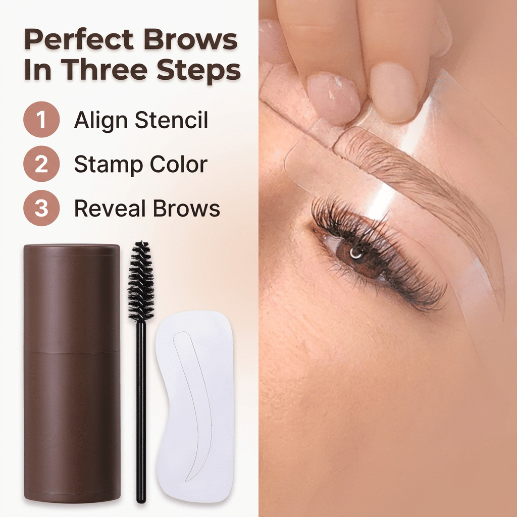 EasyBrow™ - Dosáhněte dokonalých symetrických obočí za pouhou minutu