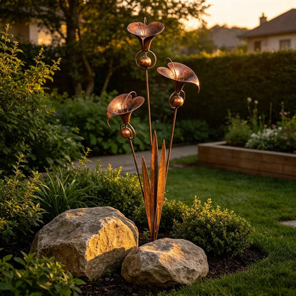 CallaChime™ - Handcrafted garden stake with elegant lily design
