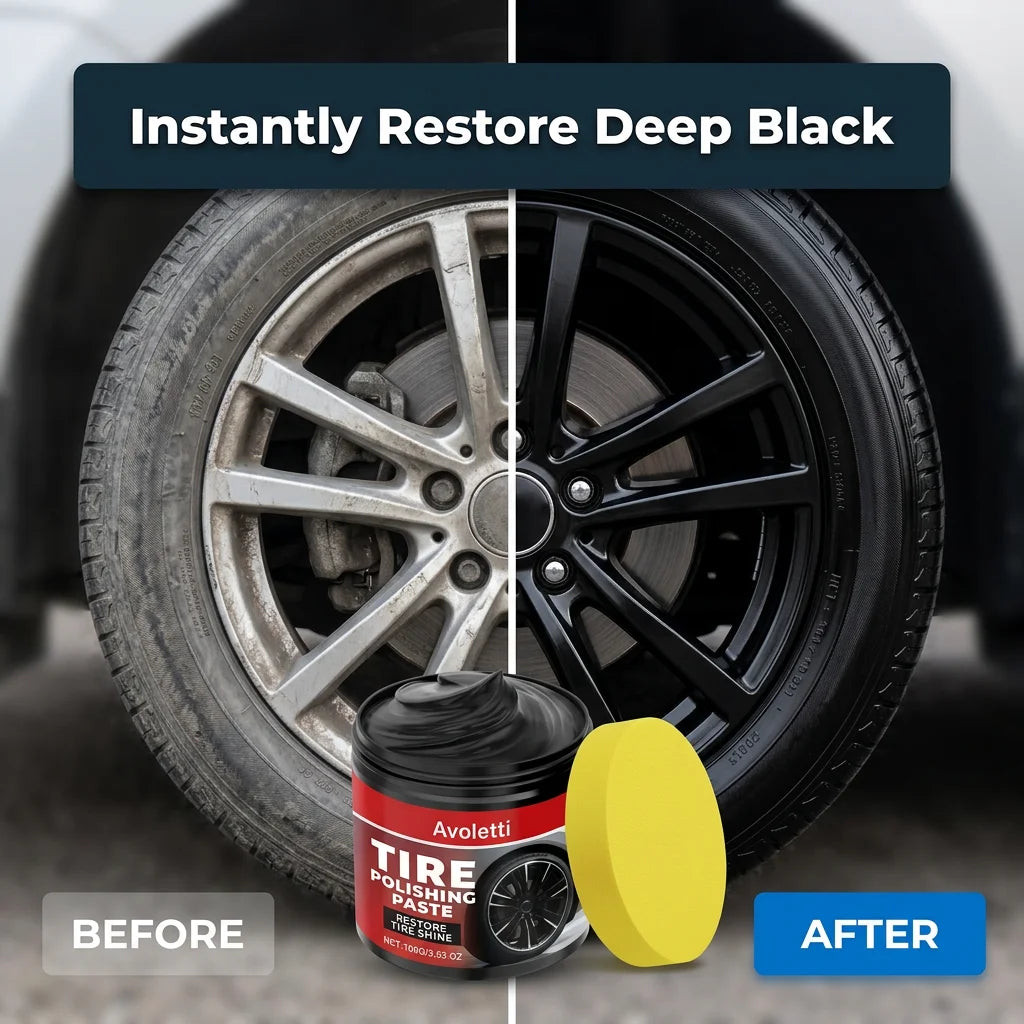 TireShine™ BlackRevive - Lucidante per Pneumatici a Lunga Durata e Lucentezza Profonda