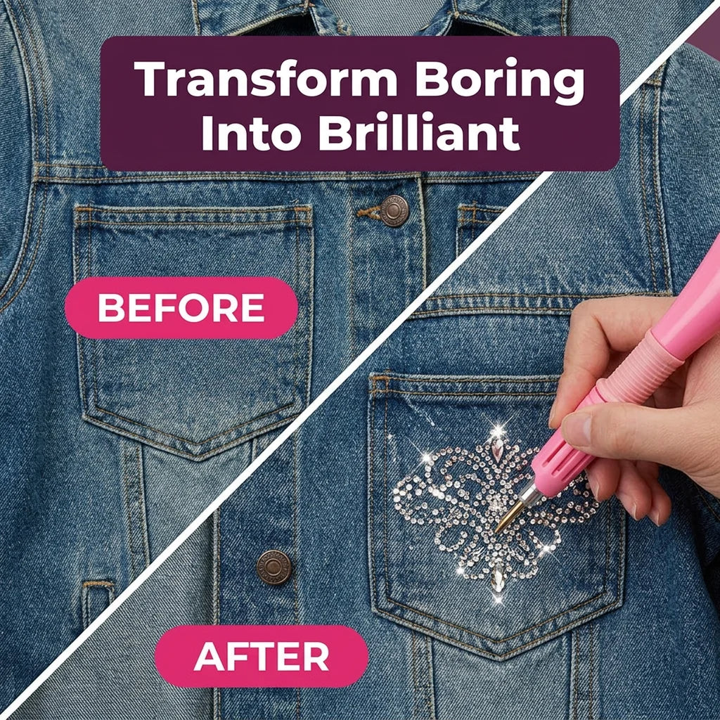 SparkleFix™ - 7-in-1 Hotfix Applicator and Rhinestone Embellishment Kit