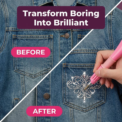 SparkleFix™ - 7-in-1 Hotfix Applicator and Rhinestone Embellishment Kit