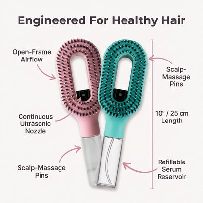 MistGlide™ - Hydrating Detangling Hairbrush