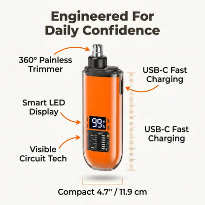 SmartTrim™ - Painless and precise nose hair trimmer