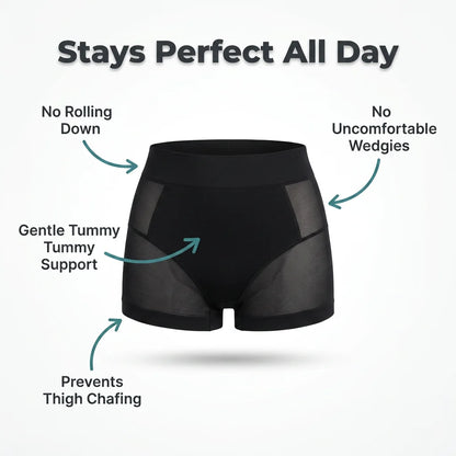 SlimFlex™ - Seamless high-waisted boyshorts with tummy control