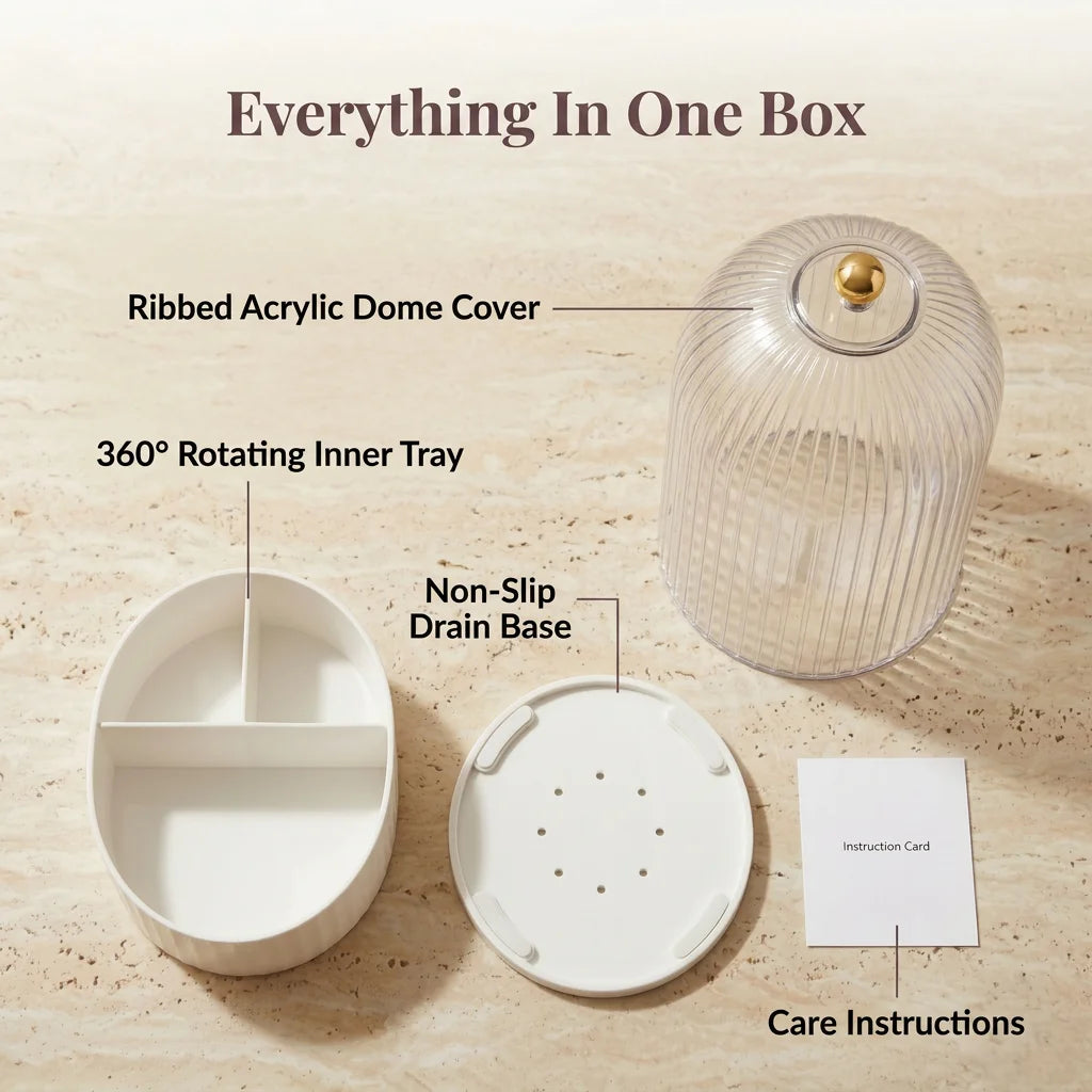 Organizator pentru vanity acoperit - Soluție inspirată de spa