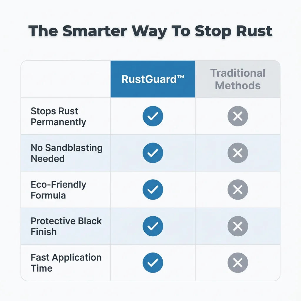 RustGuard™ - Professional Water-Based Rust Remover & Primer