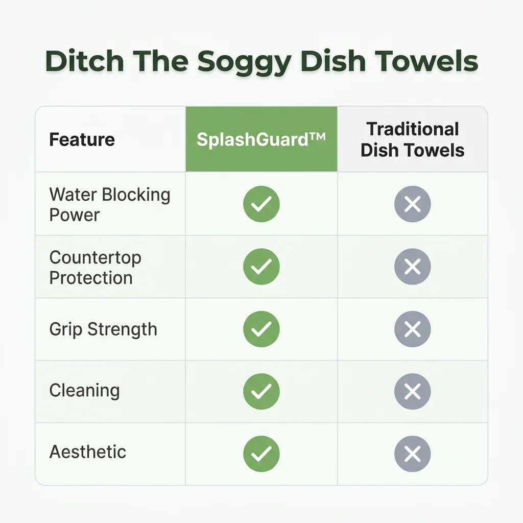 SplashGuard™ - Luxury Suction Water-Blocking Plate